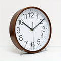 A European-Style Wooden Silent Alarm Clock, a Minimalist Decorative Pointer Table Clock for The Living Room, a Creative Art Solid Wood Timepiece, Perfect As a Gift for Christmas, Valentine'S Day, And New Year Celebrations