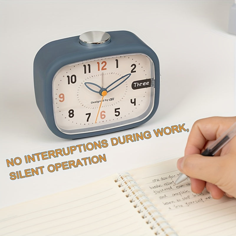 This music alarm clock includes seven silent music alarms that won't disturb your study or work, making it an ideal choice for your bedroom, office, or dorm room. It uses two AA batteries (not included) and features a night light and snooze function.