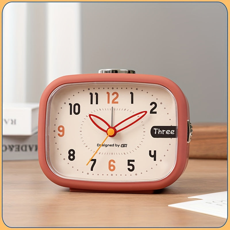 This music alarm clock includes seven silent music alarms that won't disturb your study or work, making it an ideal choice for your bedroom, office, or dorm room. It uses two AA batteries (not included) and features a night light and snooze function.
