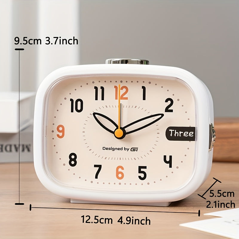 This music alarm clock includes seven silent music alarms that won't disturb your study or work, making it an ideal choice for your bedroom, office, or dorm room. It uses two AA batteries (not included) and features a night light and snooze function.