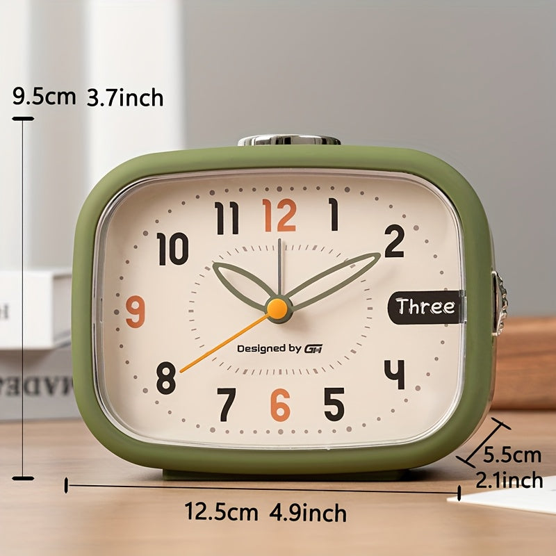 This music alarm clock includes seven silent music alarms that won't disturb your study or work, making it an ideal choice for your bedroom, office, or dorm room. It uses two AA batteries (not included) and features a night light and snooze function.