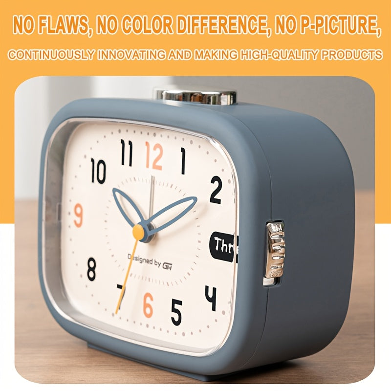This music alarm clock includes seven silent music alarms that won't disturb your study or work, making it an ideal choice for your bedroom, office, or dorm room. It uses two AA batteries (not included) and features a night light and snooze function.