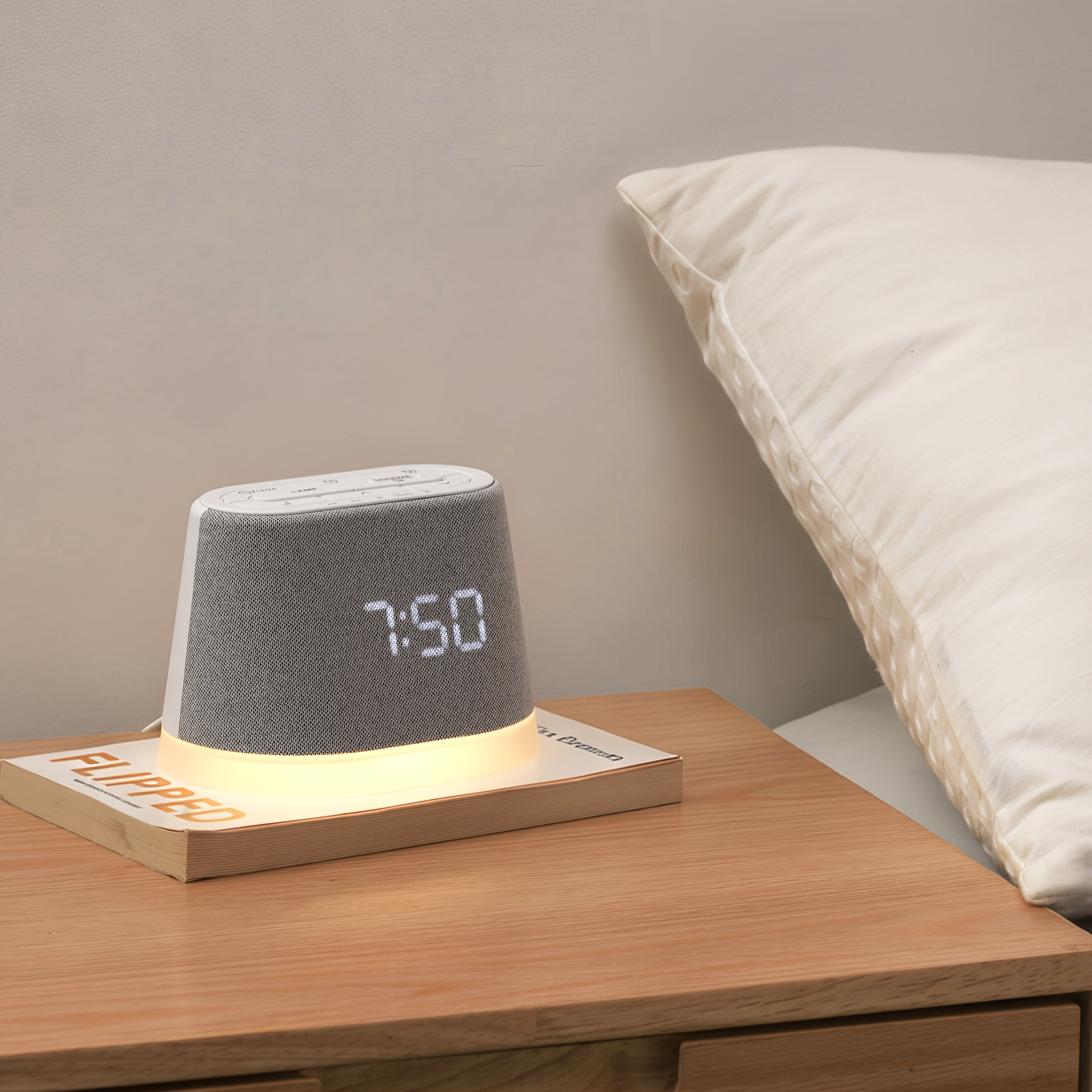The WILIT Digital Display Alarm Clock Features an Adjustable Timer And Can Also Play Soothing Sounds to Aid Sleep