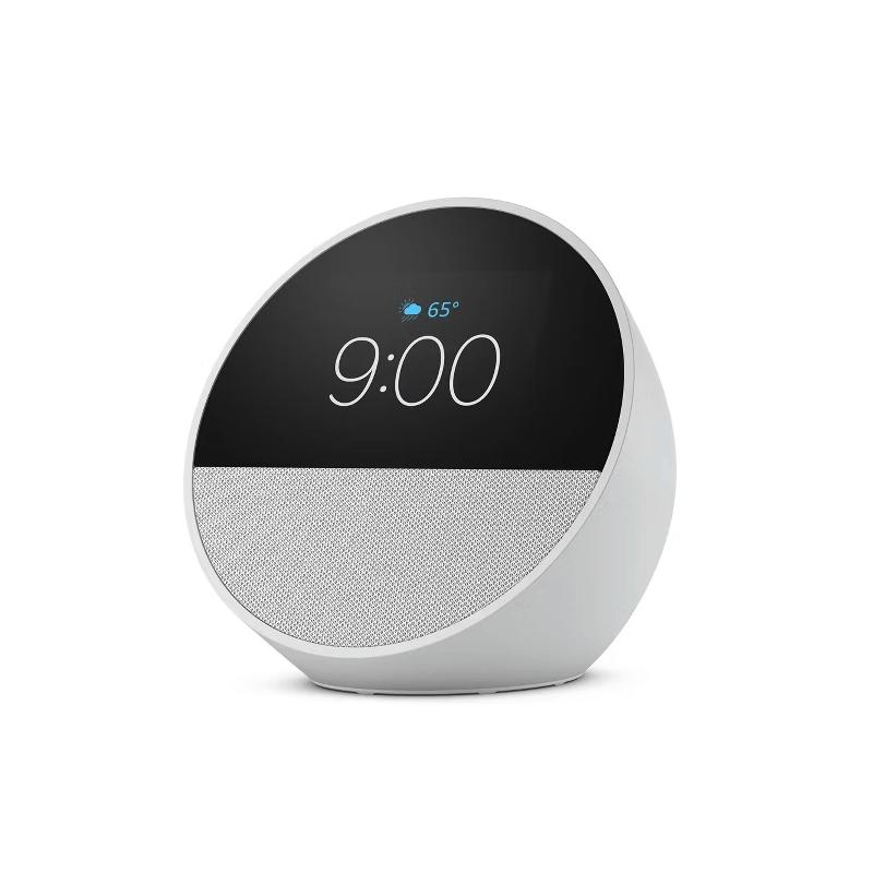 Amazon Echo Spot Touch Screen Smart Alarm Clock with Alexa For Nightstands, Dorms, Offices and Kitchens 2024 Release