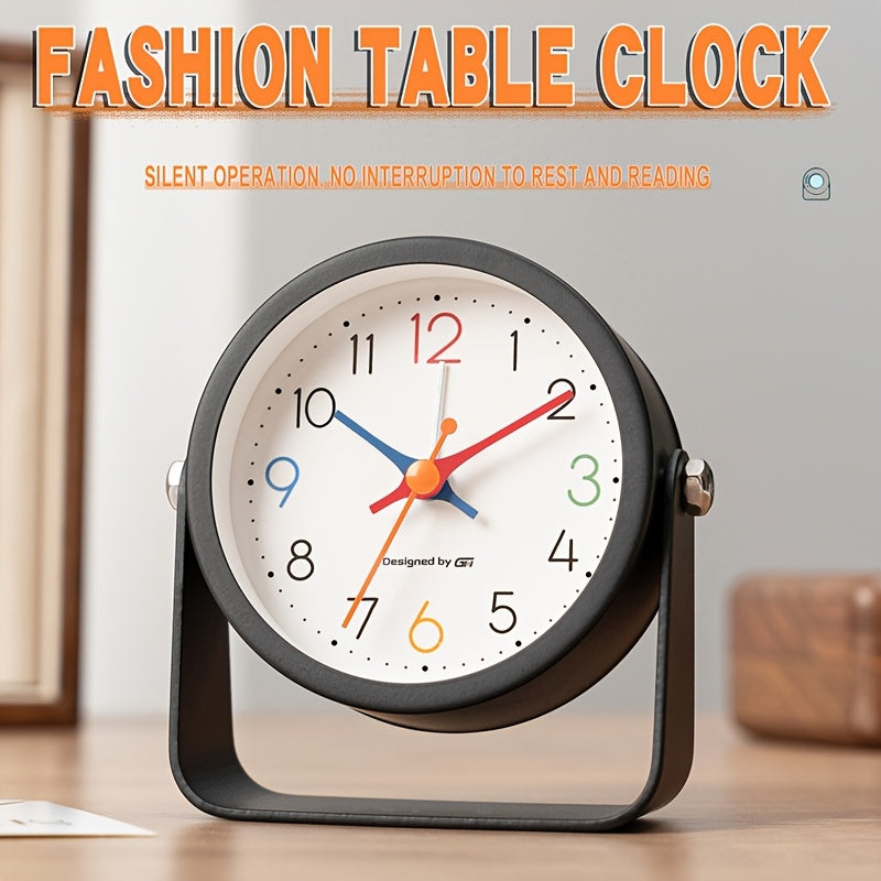 This Is Not Merely an Alarm Clock, But a Minimalist Decorative Piece That Effortlessly Complements Your Bedroom, Office Or Dormitory. Its Metal Casing Lends It a Stylish Appearance, Operates Silently, And Is Battery-Powered (Batteries Not Included)