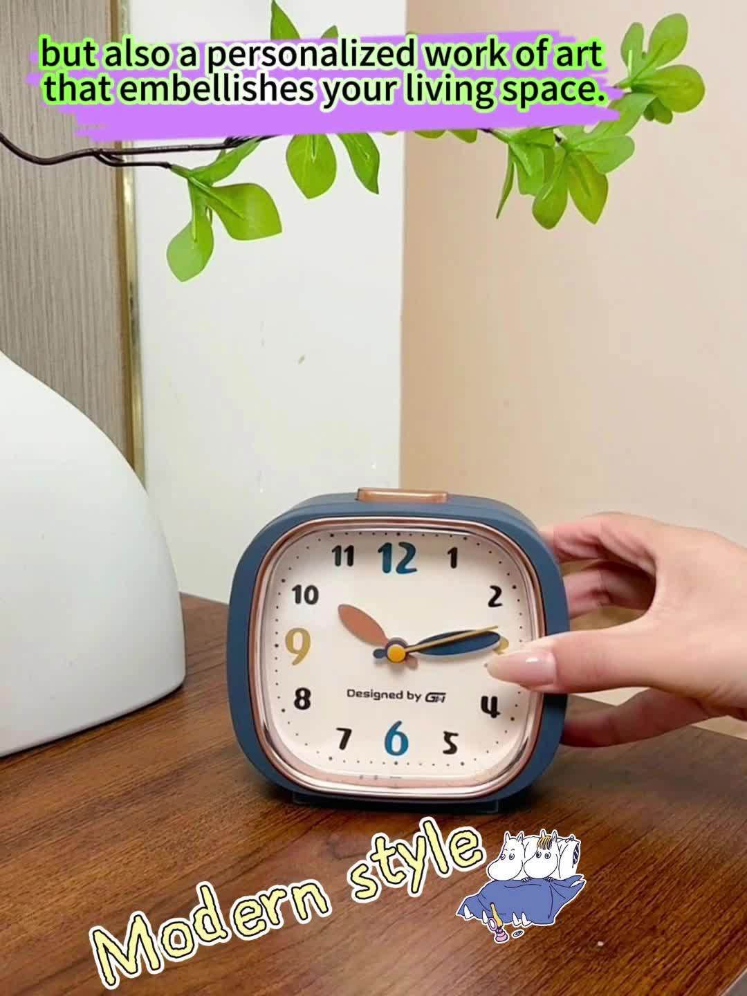 This music alarm clock includes seven silent music alarms that won't disturb your study or work, making it an ideal choice for your bedroom, office, or dorm room. It uses two AA batteries (not included) and features a night light and snooze function.