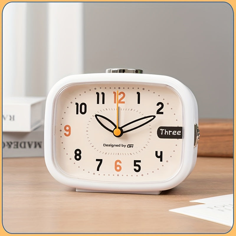 This music alarm clock includes seven silent music alarms that won't disturb your study or work, making it an ideal choice for your bedroom, office, or dorm room. It uses two AA batteries (not included) and features a night light and snooze function.