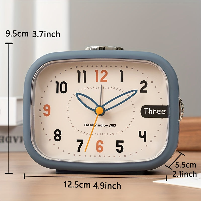 This music alarm clock includes seven silent music alarms that won't disturb your study or work, making it an ideal choice for your bedroom, office, or dorm room. It uses two AA batteries (not included) and features a night light and snooze function.