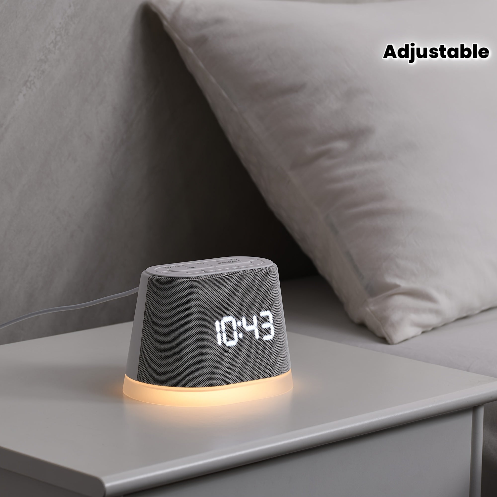 The WILIT Digital Display Alarm Clock Features an Adjustable Timer And Can Also Play Soothing Sounds to Aid Sleep