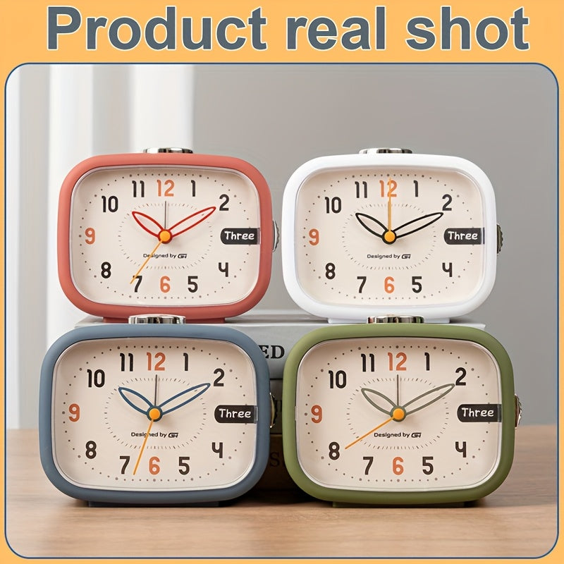 This music alarm clock includes seven silent music alarms that won't disturb your study or work, making it an ideal choice for your bedroom, office, or dorm room. It uses two AA batteries (not included) and features a night light and snooze function.