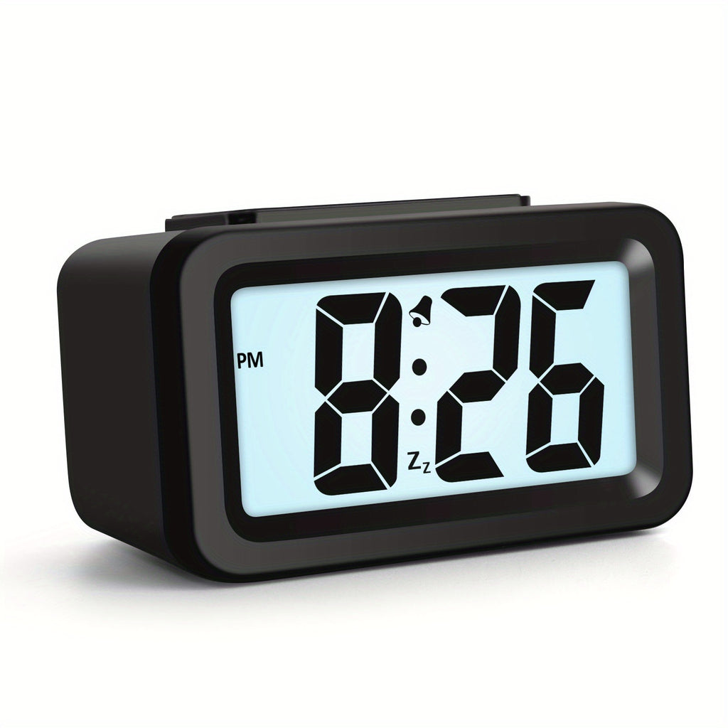 Brightness Adjustable Digital Alarm Clock 0-100 with Snooze HD Display for Home Travel Office Use