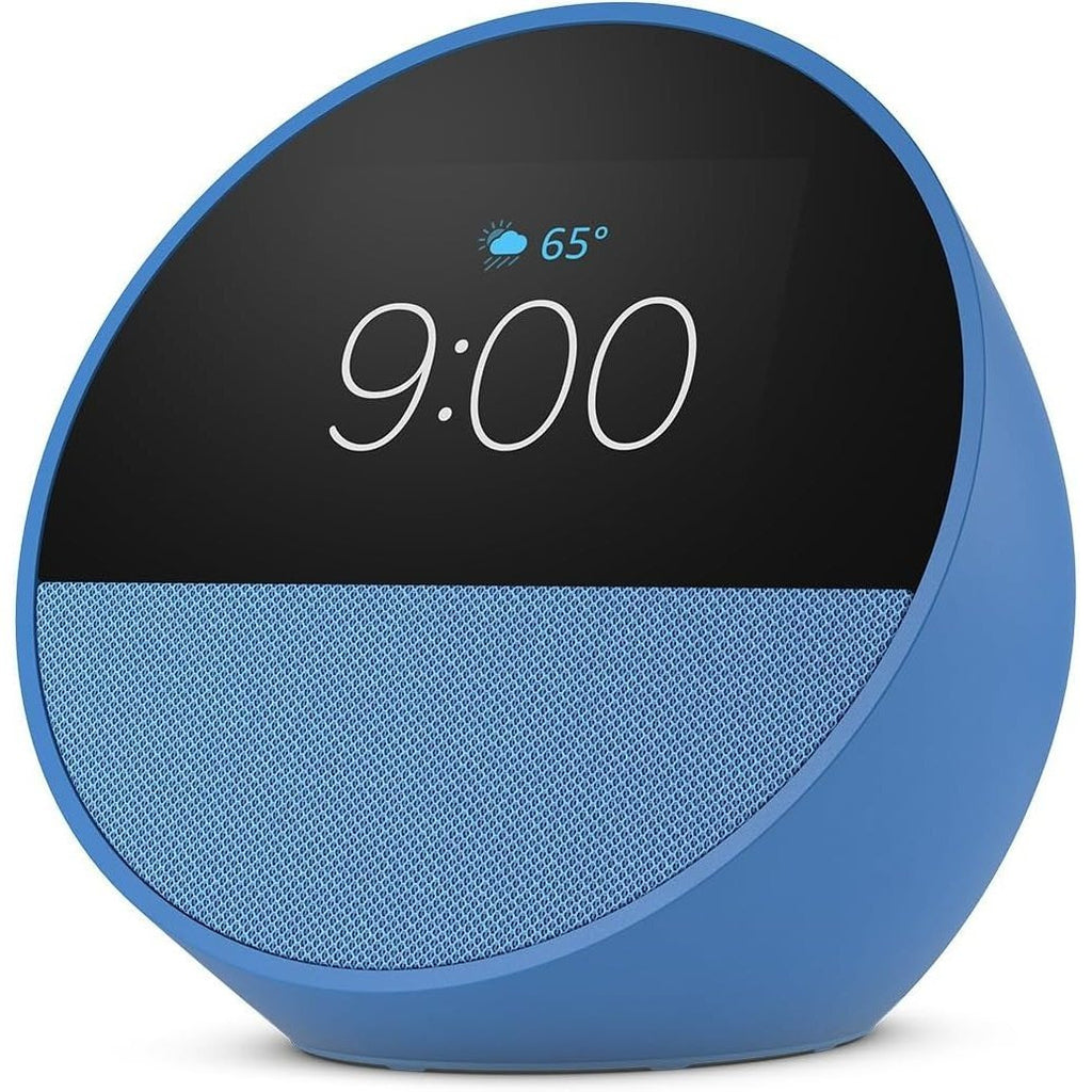 Amazon Echo Spot Touch Screen Smart Alarm Clock with Alexa For Nightstands, Dorms, Offices and Kitchens 2024 Release