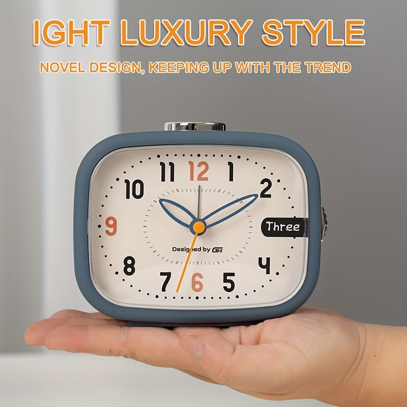 This music alarm clock includes seven silent music alarms that won't disturb your study or work, making it an ideal choice for your bedroom, office, or dorm room. It uses two AA batteries (not included) and features a night light and snooze function.