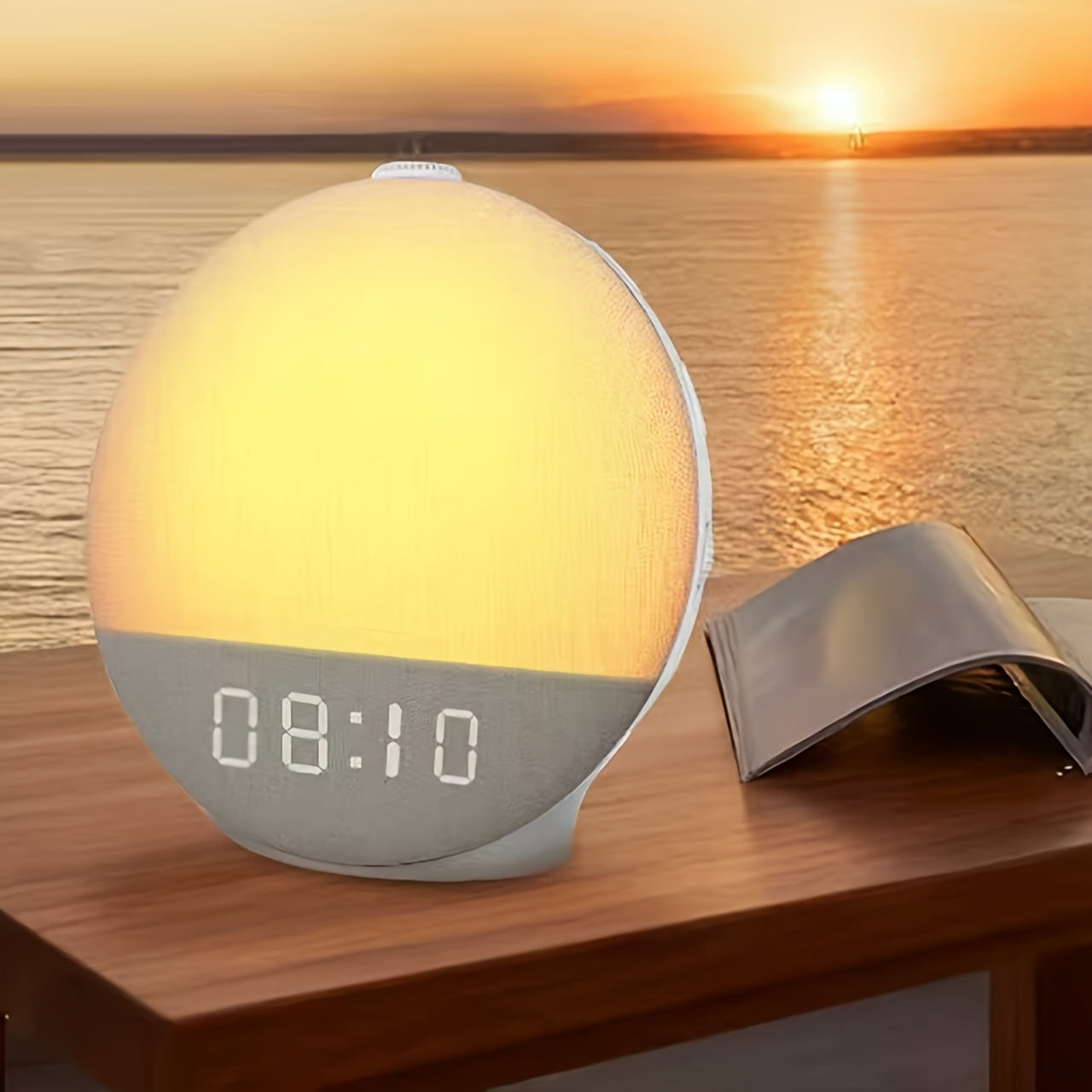 Sunrise Alarm Clock, Sound Machine for Sleep, Snooze, Timer, Dimmable Night Light, 30 Soothing Sounds, White Noise Machine, Wake Up Light for Bedrooms, Adults, Heavy Sleepers, Gift for Women Men