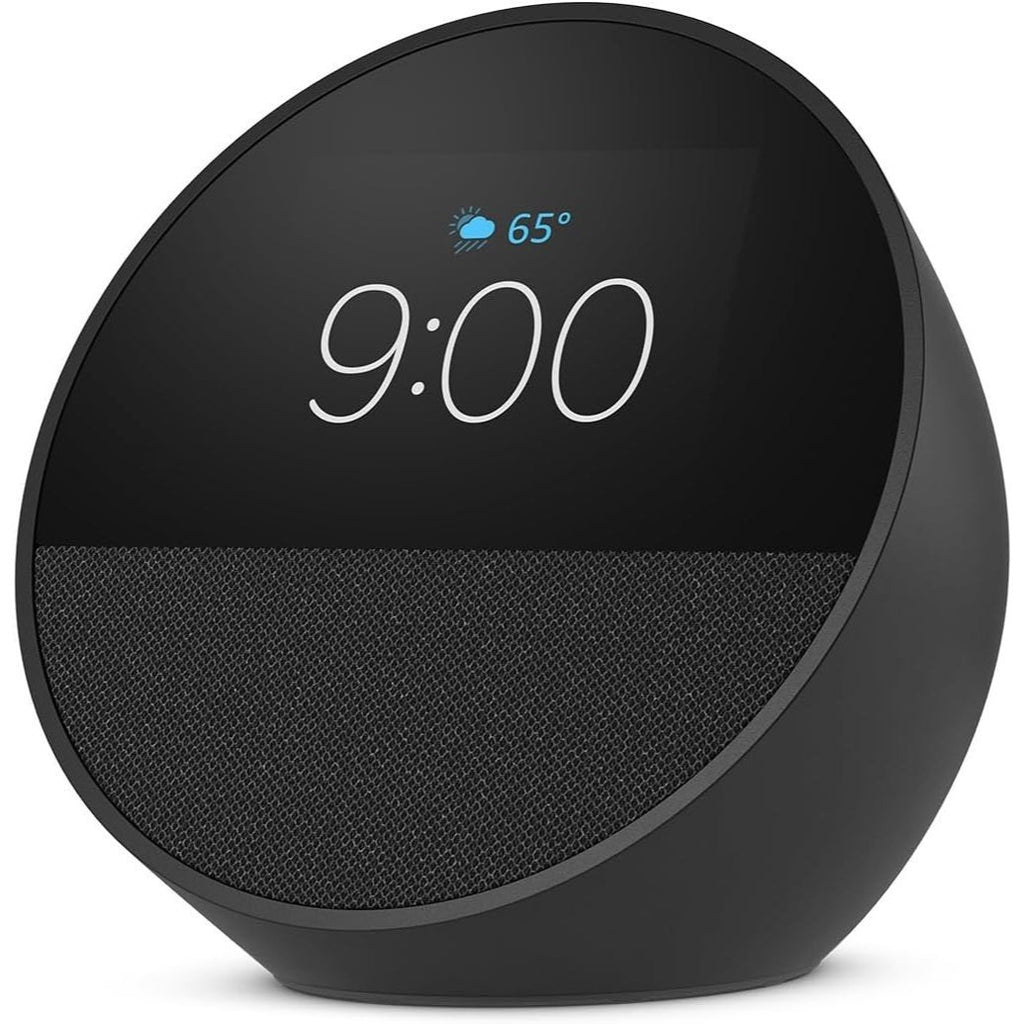 Amazon Echo Spot Touch Screen Smart Alarm Clock with Alexa For Nightstands, Dorms, Offices and Kitchens 2024 Release