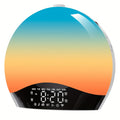 Sunrise Alarm Wake-Up Light, Bluetooth White Noise Machine with 22 Soothing Sounds, 17 Colorful Night Lights, Sunrise Simulation, Dual Alarm, FM Radio