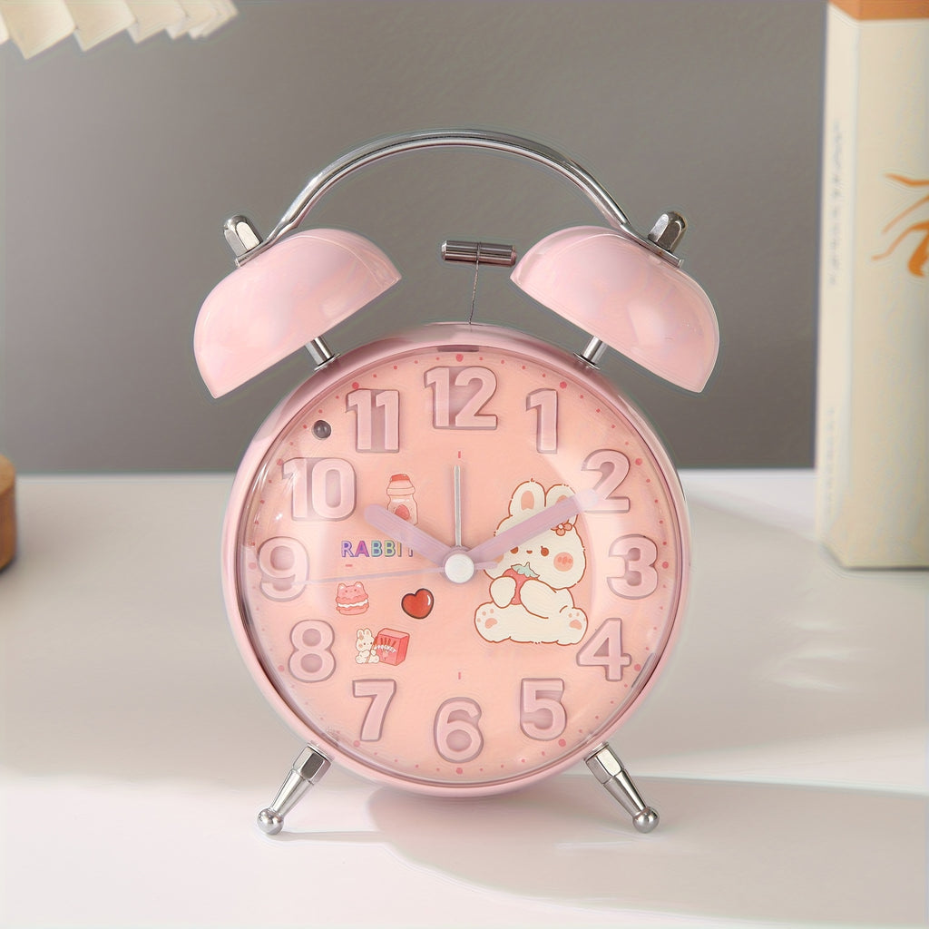 A Novel And Artistic Convex Cartoon Alarm Clock, Tailored for Students, Featuring a Stereo Dial That Is Visually Appealing And Easy to Read. It Operates Silently to Avoid Disturbing Sleep