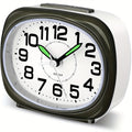 Silent Non-Ticking Alarm Clock with Night Light - Battery Operated, Large Dial, Snooze Feature, Easy to Use for Home & Travel