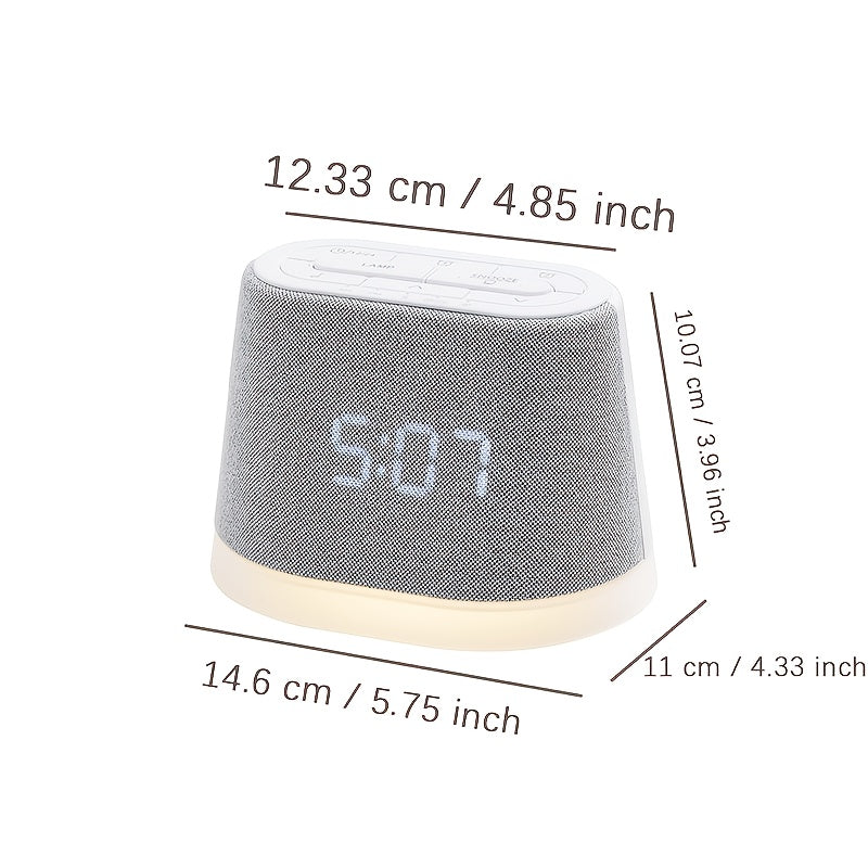 The WILIT Digital Display Alarm Clock Features an Adjustable Timer And Can Also Play Soothing Sounds to Aid Sleep